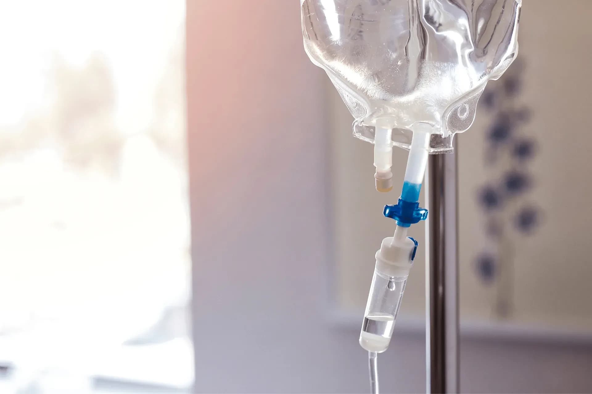An IV drip, part of the Event Prep stack