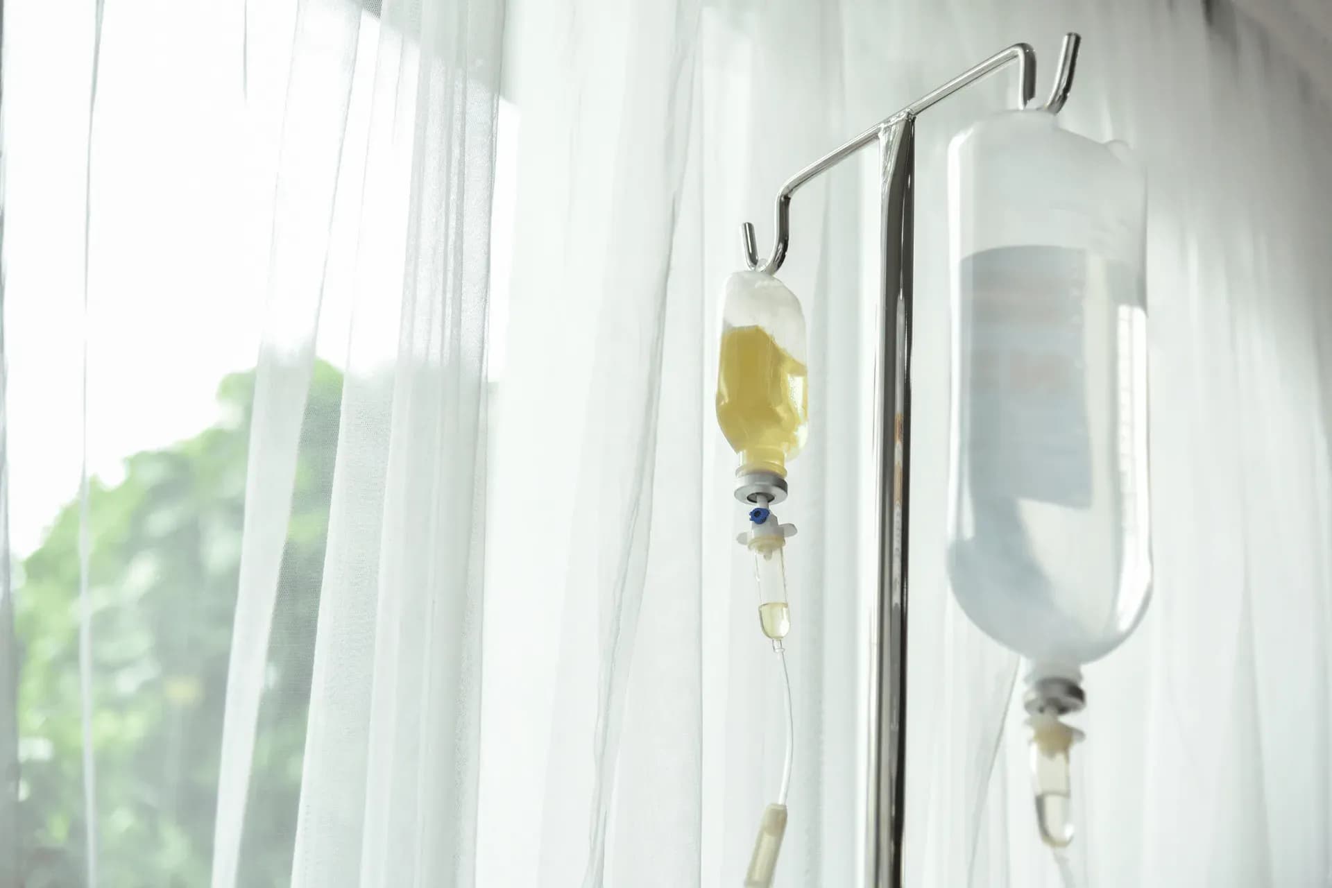 An IV drip, part of the Hangover stack